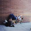 Gary taking a break before show time in Tampa, Florida